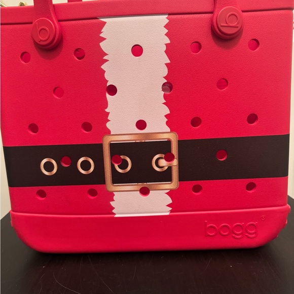 Santa Christmas Red Bogg Bag Original Large Waterproof Rubber Tote - Picture 2 of 12